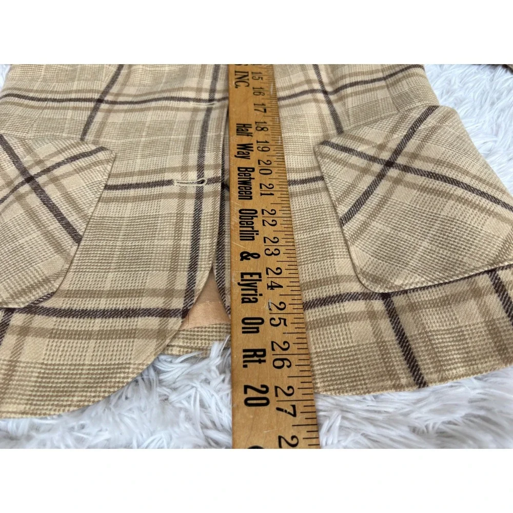 Vintage 60s 70s Pendleton Wool Skirt Suit S Plaid Blazer Academia Mod USA
